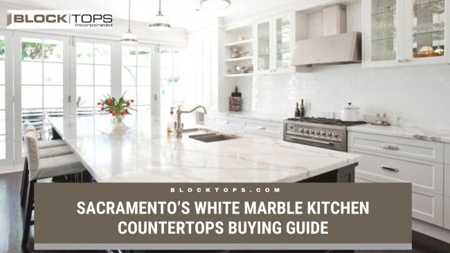 white marble kitchen countertops