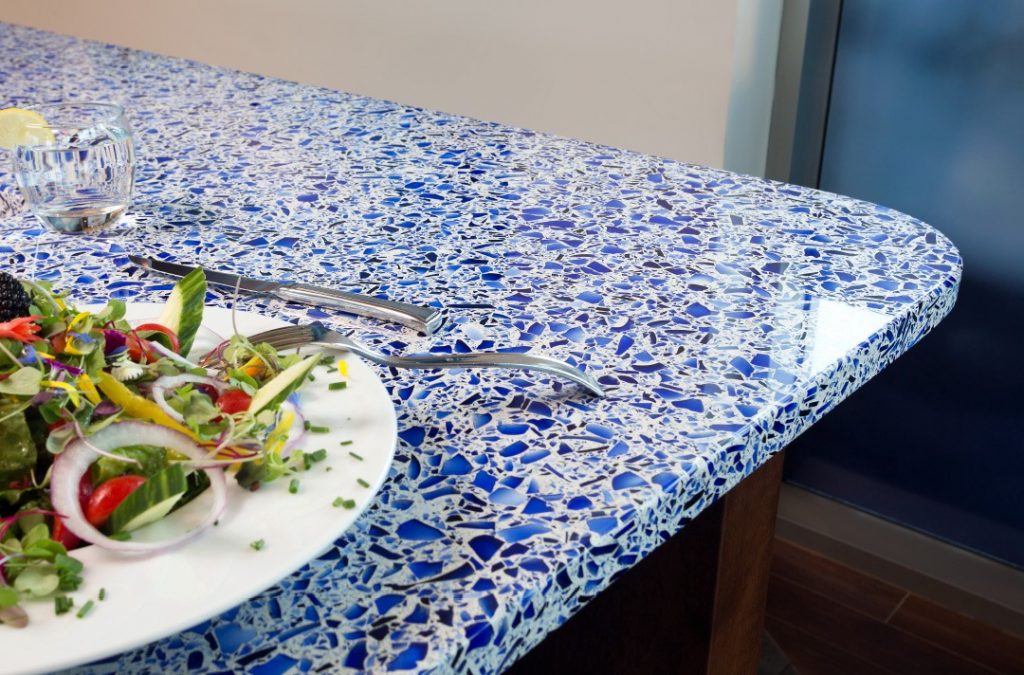 Recycled Glass Countertops in Anaheim & Los Angeles California
