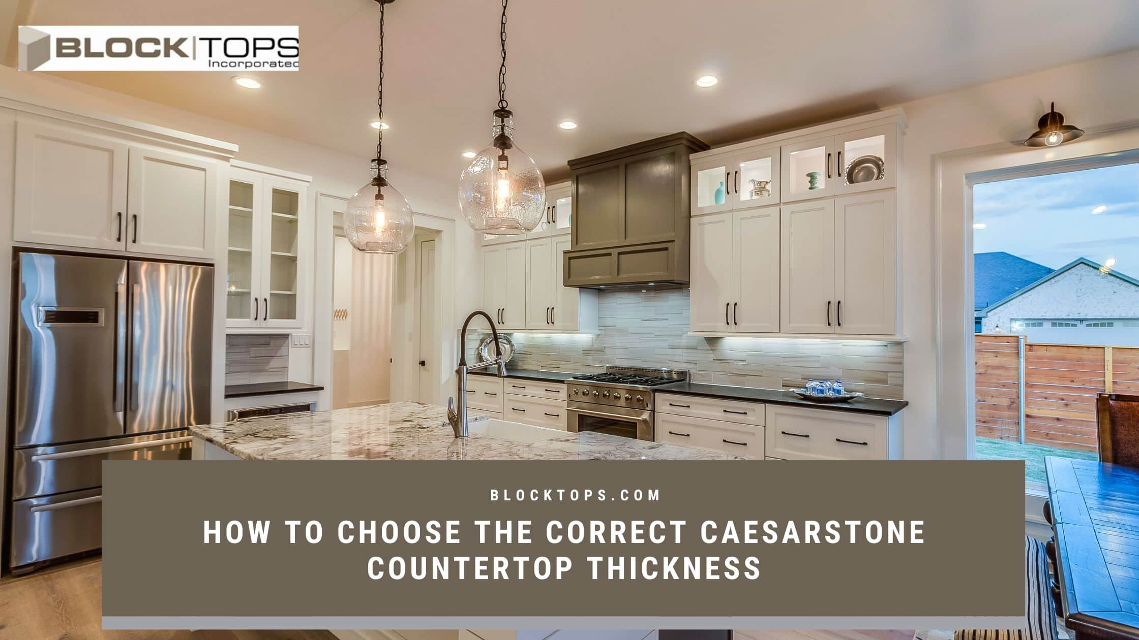 How to choose the correct Caesarstone countertop thickness