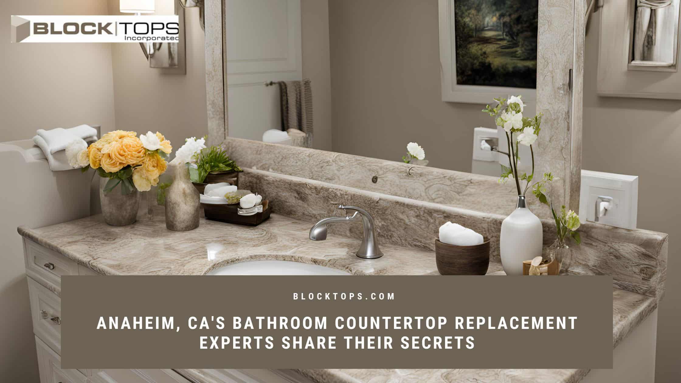 bathroom countertop replacement in Anaheim