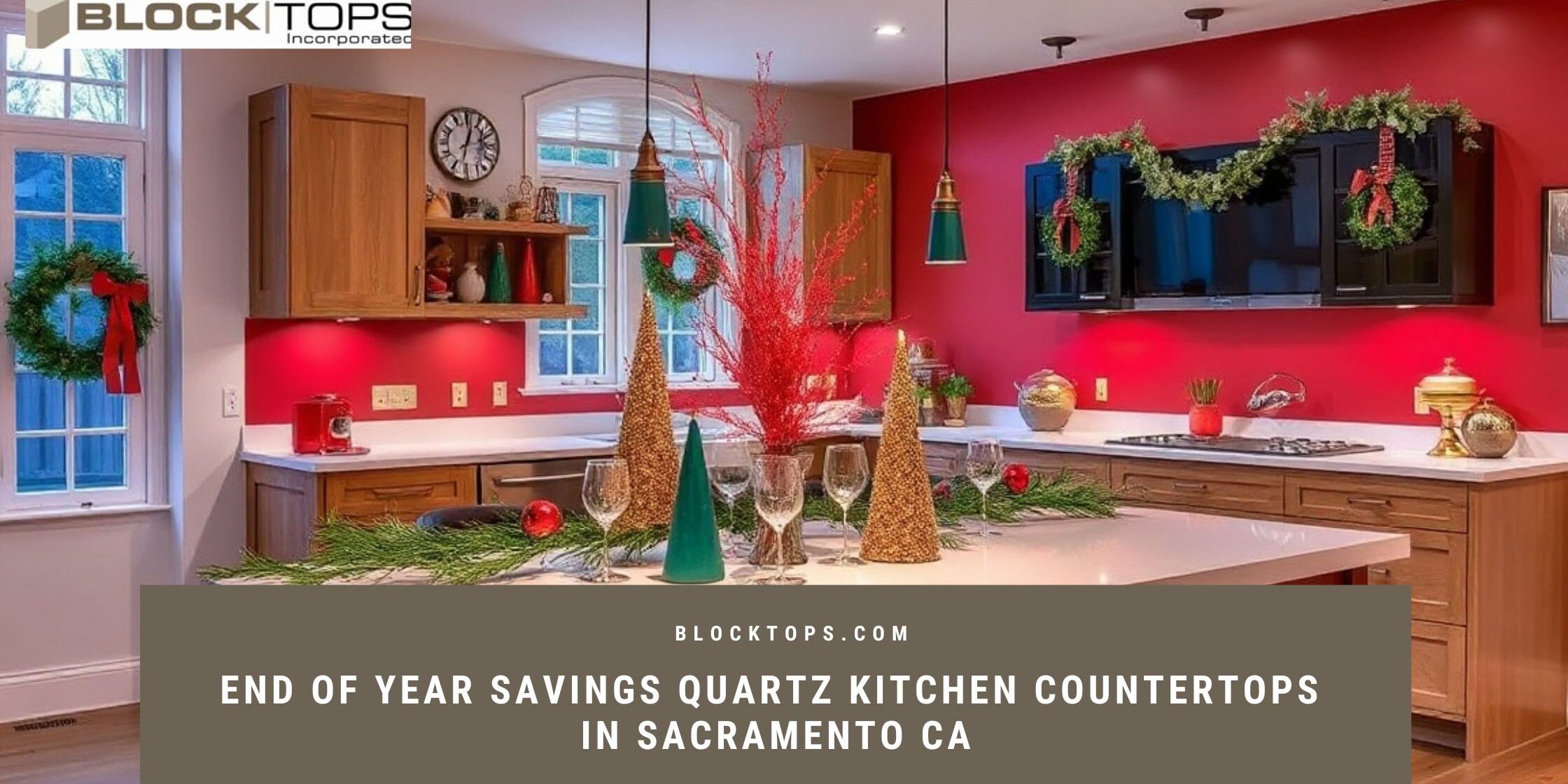 Quartz kitchen countertops in Sacramento