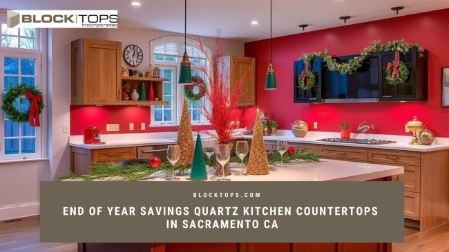 Quartz kitchen countertops in Sacramento