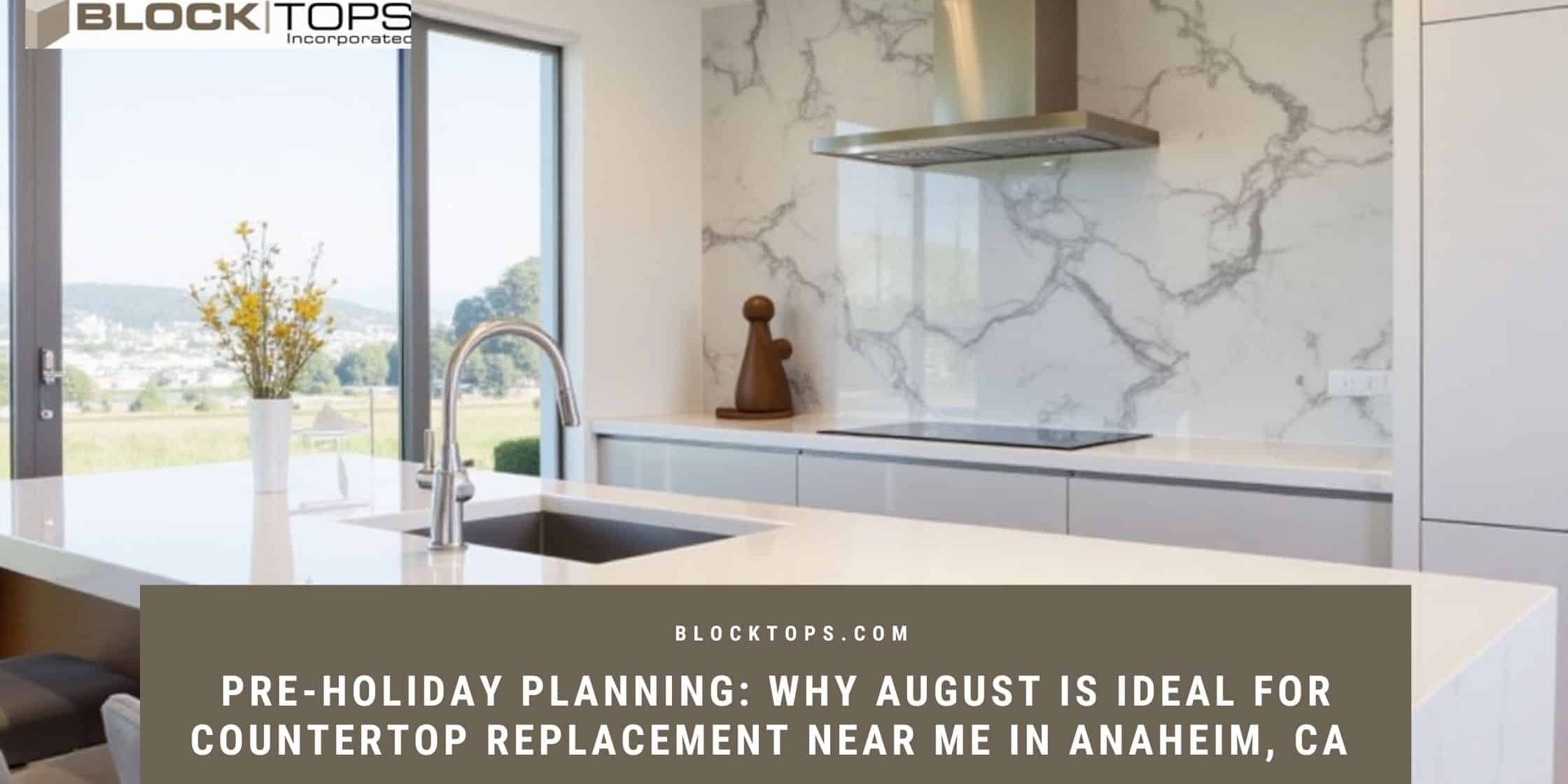 Pre-Holiday Planning_ Why August is Ideal for Countertop Replacement Near Me in Anaheim, CA Countertop replacement near me in Anaheim