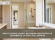 Quartz bathroom countertops in Sacramento