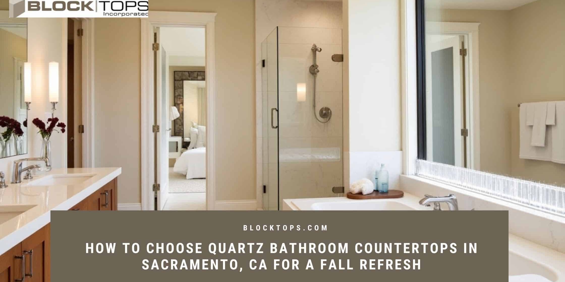 Quartz bathroom countertops in Sacramento