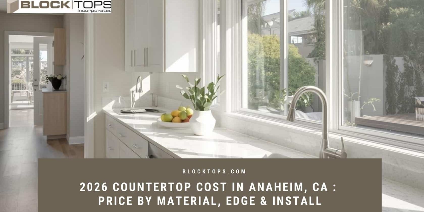2026 Countertop Cost in Anaheim, CA _ Price by Material, Edge & Install countertop cost 2026 Anaheim