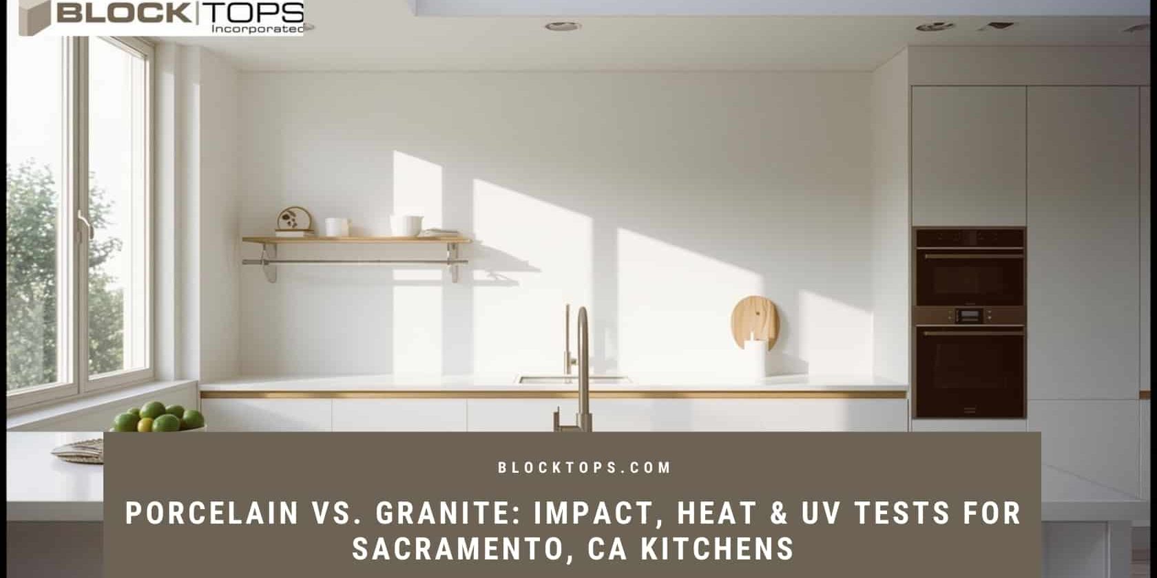 porcelain countertops vs granite Sacramento