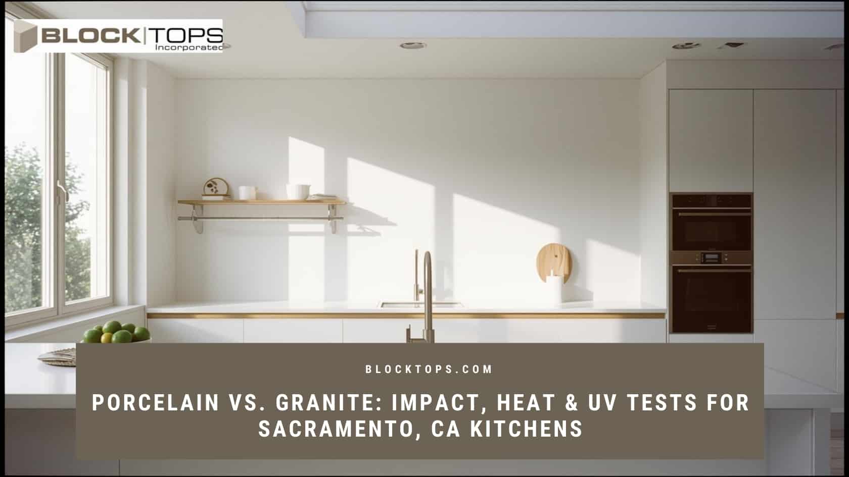 Porcelain vs. Granite_ Impact, Heat & UV Tests for Sacramento, CA Kitchens porcelain countertops vs granite Sacramento