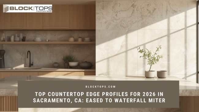 countertop edge profiles 2026 Sacramento