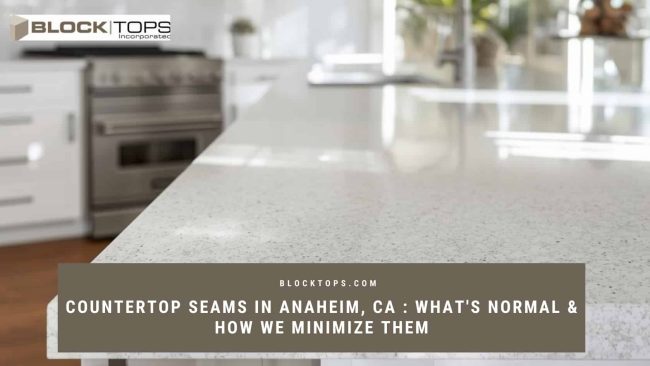 countertop seams how many Anaheim