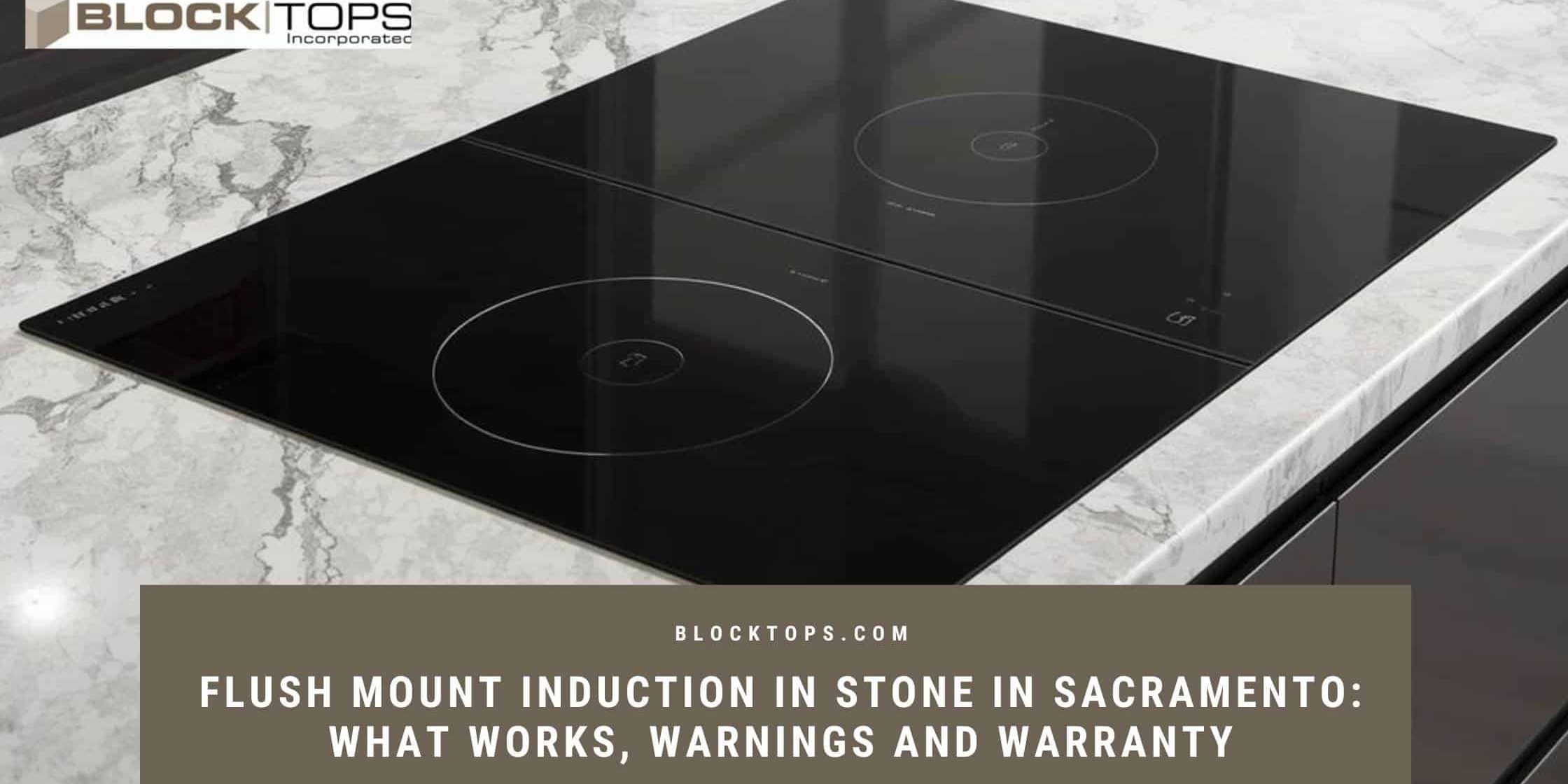 flush mount induction in stone Sacramento