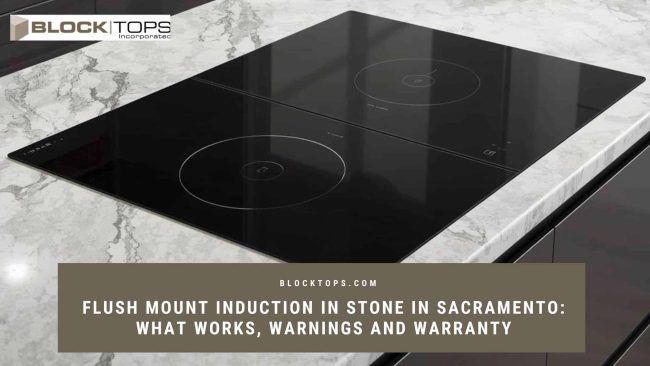 flush mount induction in stone Sacramento