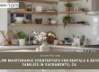low maintenance countertops rentals families