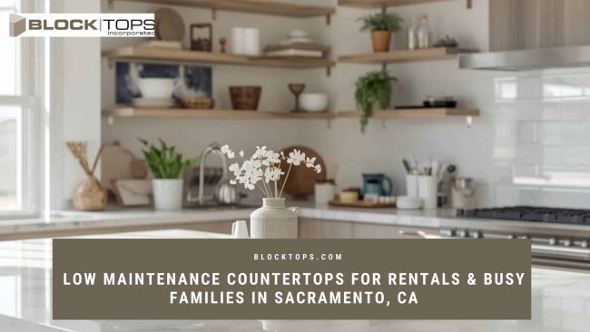 Low Maintenance Countertops for Rentals & Busy Families in Sacramento, CA low maintenance countertops rentals families