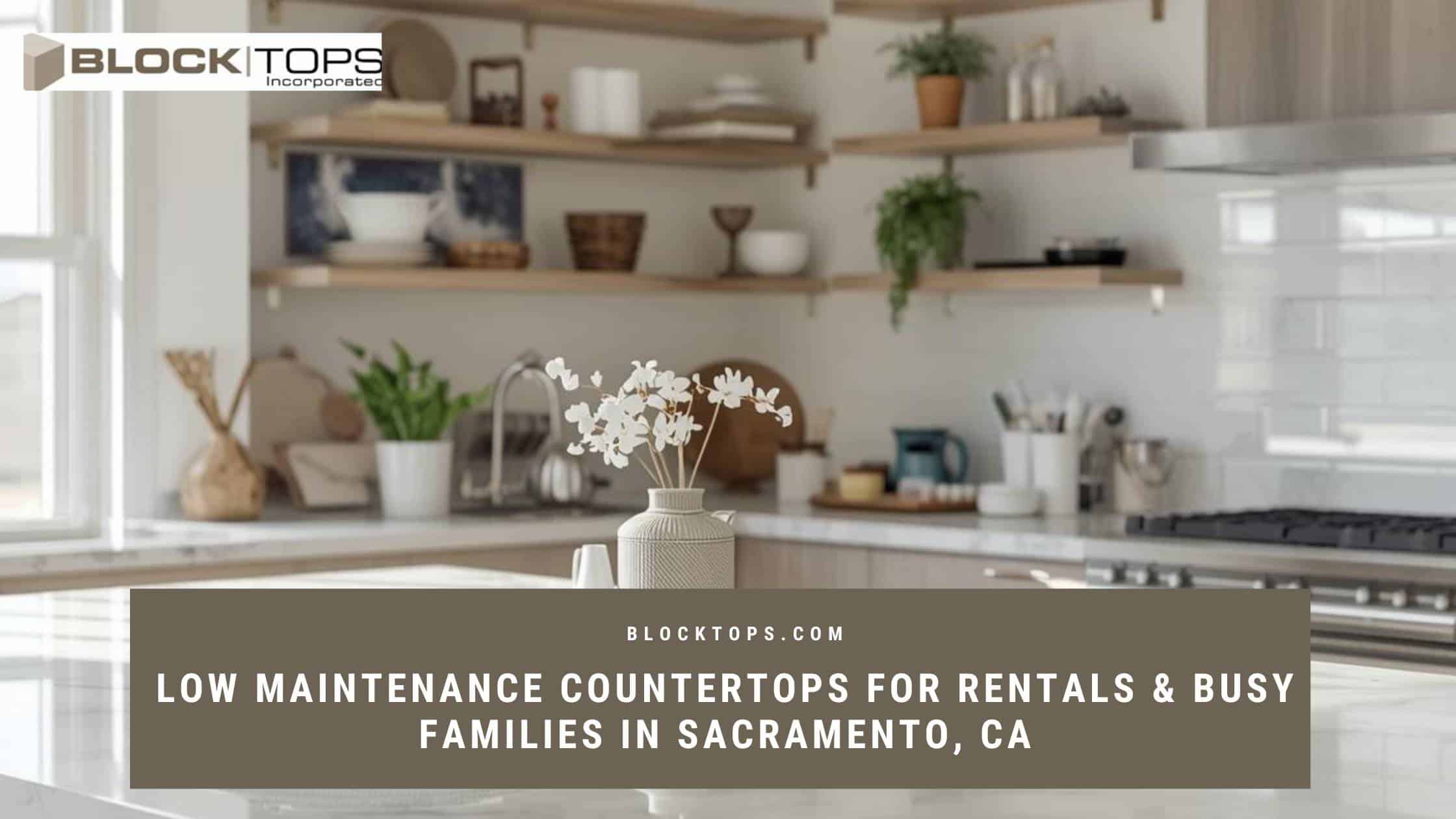 Low Maintenance Countertops for Rentals & Busy Families in Sacramento, CA low maintenance countertops rentals families