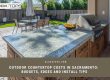 outdoor kitchen countertop cost Sacramento